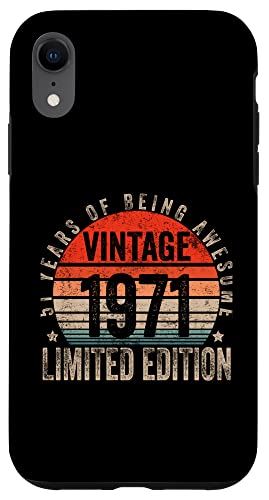 iPhone XR 51 Year Old Gifts Vintage 1971 Limited Edition 51st Birthday スマホケース