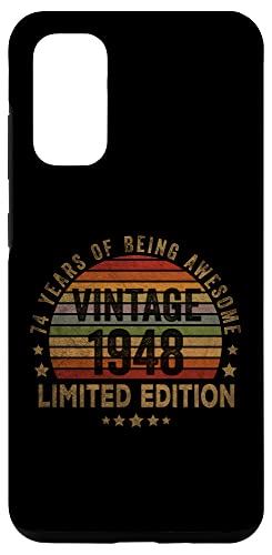 Galaxy S20 74 Year Old Gifts Vintage 1948 Limited Edition 74th Birthday スマホケース