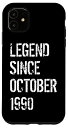 iPhone 11 1990年10月から32歳の誕生日 男性 女性 伝説 スマホケース