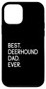 iPhone 12 mini Best Deerhound Dad Ever Scottish Deerhound スマホケース