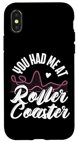 iPhone X/XS ローラーコースター Girl You Had Me At Roller Coaster スマホケース