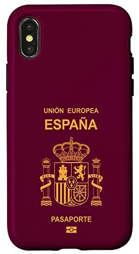iPhone X/XS スペイン、スペイン、スペインのパスポート、スペインの旗。 スマホケース