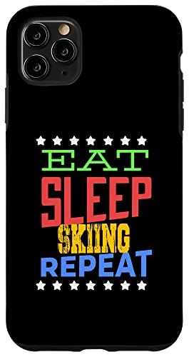 iPhone 11 Pro Max Eat Sleep Skiing Repeat - XL[XL[[B X}zP[X