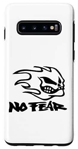 Galaxy S10 NO FEAR just FEARLESS 90年代 レトロ スケーター ティーン ノスタルジア ファイヤー スマホケース