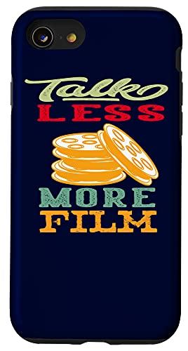 iPhone SE (2020) / 7 / 8 Talk Less More Film オールドクラシックレトロヴィンテージスタイルデザイン スマホケース