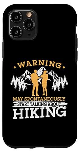 iPhone 11 Pro Hiker Warning Spontaneously Start Talk About Hiking スマホケース