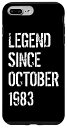 iPhone 7 Plus/8 Plus 1983年10月から39歳の誕生日 男性 女性 伝説 スマホケース