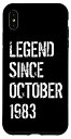 iPhone XS Max 1983年10月から39歳の誕生日 男性 女性 伝説 スマホケース