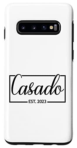 Galaxy S10 Casado Est.2023 人妻 スペイン語 ラテン系 夫 ウェディング スマホケース