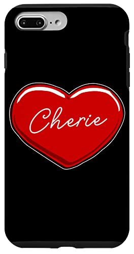 iPhone 7 Plus/8 Plus `n[gVF[ - t@[Xgl[ n[g I Love Cherie X}zP[X