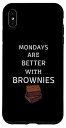 iPhone XS Max Vintage Mondays Are Better With Brownies レトロブラウニー スマホケース