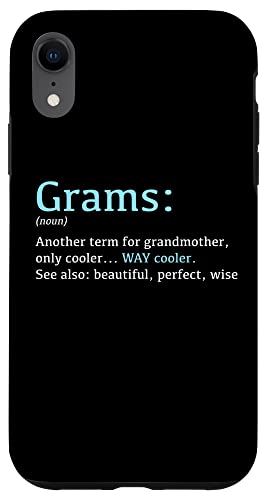 iPhone XR グラム:面白い定義名詞-別の言葉 スマホケース