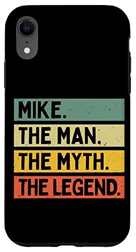 iPhone XR Mike The Man The Myth The Legend 面白い名言 スマホケース