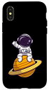 iPhone X/XS 宇宙人 宇宙飛行士 惑星 宇宙 銀河 宇宙飛行士 スマホケース