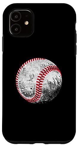 コーチ スマホケース iPhone 11 アンティーク調ボール 野球 スポーツプレーヤー コーチピッチャー スマホケース