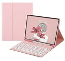 iPad 第10世代 2022 10.9インチ キーボード ケース 丸型キー 可愛い カラーキーボード カラフル iPad 10 アイパッド 第 10 世代 丸い 分離式 キーボード付き カバー アップル ペンシル iPad 第10世代 2022年型 ピンク(2)