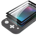 eXtremeRate Switch Liteに対応用ブラックボーダー透明なHDクリアセーバー保護フィルム、Switch