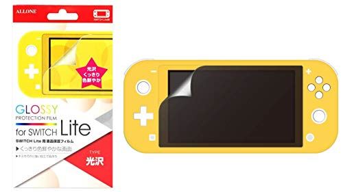 Nintendo Switch Lite 用液晶保護フィルム 光沢タイプ クリア 貼り直しOK キズ防止 気泡ゼロ 日本メーカー