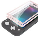 eXtremeRate Switch Liteに対応用チェリーブロッサムピンクボーダー透明なHDクリアセーバー保護フィルム、Switch ...(2)