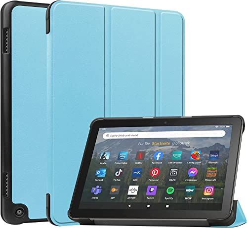 Ή Amazon Fire HD 8 Jo[ 2022N 12 p̃P[X FOR Amazon Fire HD 8 2020 10 / Fire HD 8 Plus p̕یJo[ I[gX[v@\ ... XJCu[