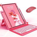 マウス付き iPad 第10世代 キーボード ケース 縦置き 磁気吸着 丸いキー iPad 10 2022 10.9 インチ マグネット式 透明カバー 分離式 ...