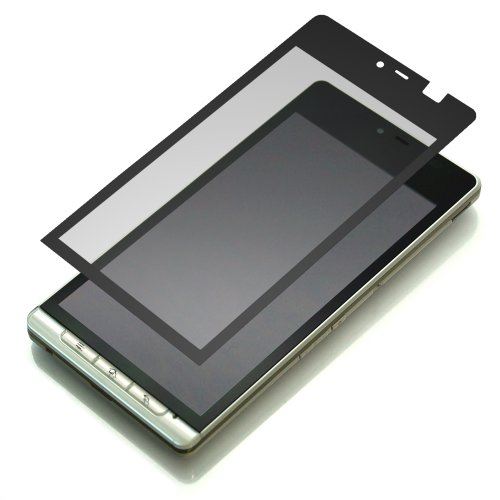 RIX AQUOS PHONE SH-01D用液晶保護フィルム 気泡ゼロ指紋ブラックRX-SH01D05