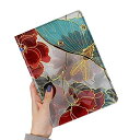 iPad6 iPad5 iPad Air Air2 ケース 花柄 Apple pencil 収納可能 ブック式 iPad 第6世代 第5世代 9.7インチ カバ...
