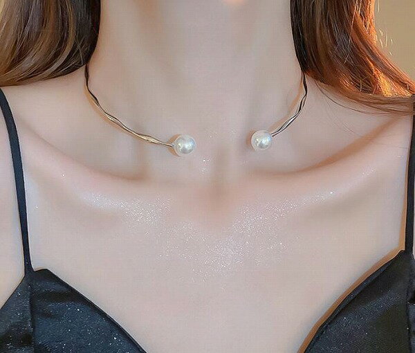 春夏新作 超人気★チョーカー ネックレス★鎖骨チェーン★ショートネックレス