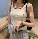 春夏新作 レディース 女 袖なし トップス Tシャツ インナー キャミソール タンクトップ 2色