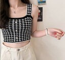 春夏新作 レディース 女 トップス 袖なし ニット Tシャツ インナー タンクトップ キャミソール