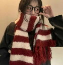 秋冬新作 レディース ニット 毛糸 ロング マフラー ストール 厚手 防寒 男女兼用