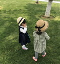 夏新作★子供に向け麦わら帽子★日除け帽子★麦わらハット★草編み★子供帽子★可愛い★親子