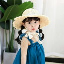 夏新作★子供に向け麦わら帽子★日除け帽子★麦わらハット★草編み★子供帽子★可愛い★親子