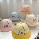 新作★日除け帽子★子供 帽子★可愛い★ハット★バケットハット★紫外線対策 日焼け止め★男女兼用 5色
