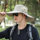 夏メンズ帽子、 夏の日よけバケットハット、日焼け止め、釣り帽子屋外サンハット,紫外線対策(4)