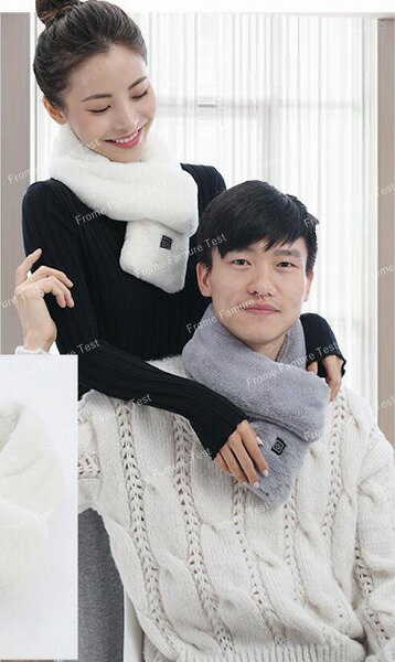 加熱マフラー 電熱 首 洗える USB給電式 洗える 高速加熱 男女兼用 暖房器具 クリスマスの贈り物