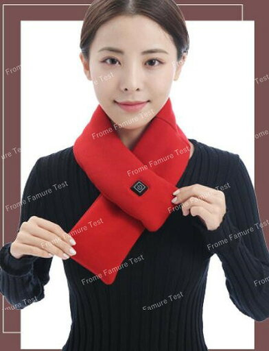 加熱マフラー 電熱 首 洗える USB給電式 洗える 高速加熱 男女兼用 暖房器具 クリスマスの贈り物