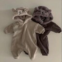 秋冬新作★子供服★ベビー服 ★キッズ服★アパレル★裏起毛 長袖 ロンパース★男女兼用★トップス