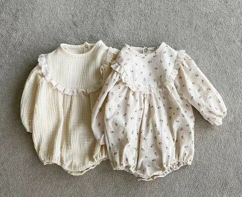 秋冬新作 子供服 ベビー服 アパレル 長袖 ロンパース 可愛い 女の子