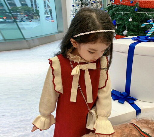秋冬新作★韓国風子供服★キッズ服★女の子 長袖 ドレス キッズワンピース 可愛い 110-150 秋冬新作★韓国風子供服★キッズ服★女の子 長袖 ドレス キッズワンピース 可愛い 110-150