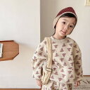 【2点セット】秋冬新作 子供服 ベビー服 アパレル 長袖 スウェット +スラックス 女の子