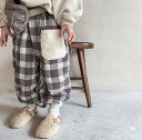 秋冬新作★子供服★キッズ服★男女兼用★チェック柄 スラックス★ パンツ★ボトムス★