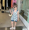 【2点セット】春新作 子供服 ベビー服 アパレル キャミソール シャツ+ショットパンツ 女の子