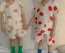 春夏新品☆ ゆったり ホームウェア☆キッズ 子供服☆ベビー パジャマ☆ 部屋着☆上下セット☆寝巻き