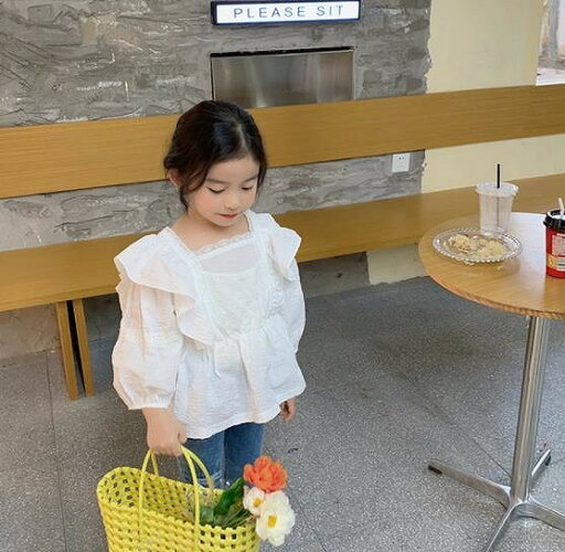 春新作★子供服★キッズ服★長袖 シャツ 女の子★ トップス★インナー★ 春新作★子供服★キッズ服★長袖 シャツ 女の子★ トップス★インナー★