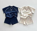 【2点セット】春夏新作 子供服 ベビー服 アパレル 半袖 tシャツ+ショットパンツ 男女兼用