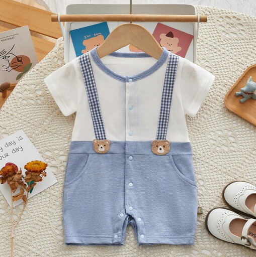 春夏新作 子供服 ベビー服 アパレル 半袖 ロンパース 可愛い 男の子 春夏新作 子供服 ベビー服 アパレル 半袖 ロンパース 可愛い 男の子