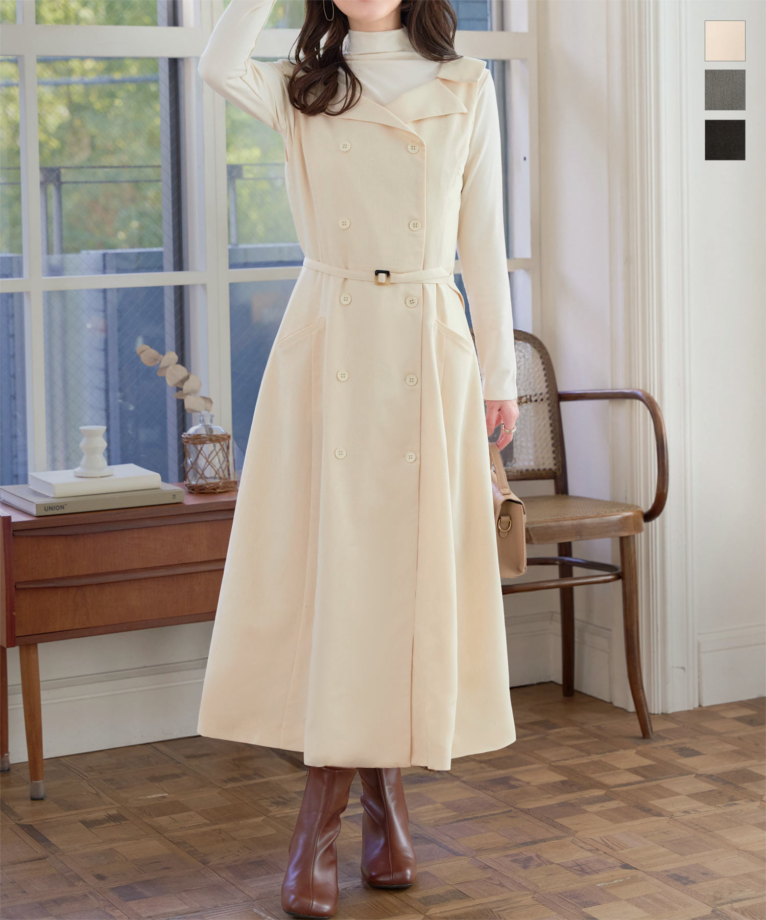 ≪2/22 24Hセール3890円 送料無料≫ ワンピース ワンピ ジレワンピース [E3563] レディース 20代 30代 40代 ロング丈 ノースリーブ ジレ ベルト レディースファッション ウエストベルト付き オールシーズン 春夏秋冬 大人可愛い レイヤード 重ね着 春アウター【送料無料】