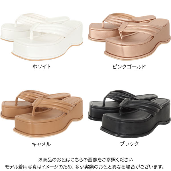 《 セール 》 sale プラットフォームトングサンダル [I2290] レディース 靴 シューズ 大人 カジュアル デイリー 白 黒 春夏 春 夏 サンダル つっかけ 厚底 ヒール プラットフォーム 厚底サンダル トング トングサンダル おしゃれ 歩きやすい