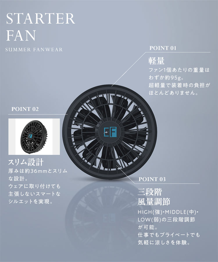 [ 空調風神服 ] バッテリー付き ファン付き ジップブルゾン セット [K145D] レディース 20代 30代 空調ウェア ファン付ウェア 空調 ファン バッテリー 空調ファン UVカット ブルゾン 撥水 パーカー フーディ スポーツ観戦 釣り アウトドア キャンプ フェス 屋外 mobacaba-10039559 神戸レタス (KOBE LETTUCE) サンプル画像3